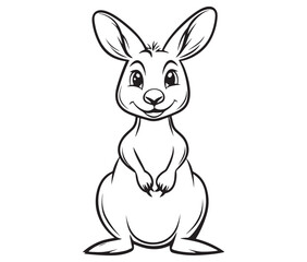  Cartoon kangaroo illustration vector