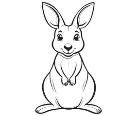  Cartoon kangaroo illustration vector
