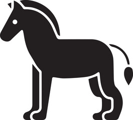 Horse icon symbol vector image Illustration
