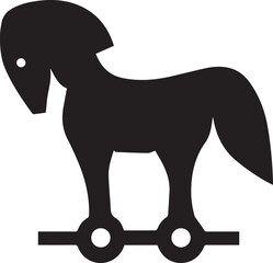 Horse icon symbol vector image Illustration
