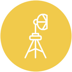 Lighting vector icon illustration of Filmmaking iconset.