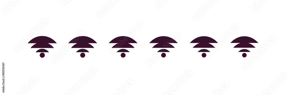 Aufkleber internet connection outline icon. linear vector from internet security concept. 6 different line sty