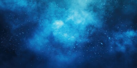 Fototapeta premium Abstract cosmic background featuring blue hues and stars.