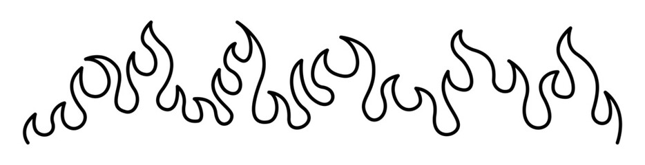 Flame graphic illustration