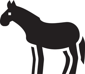Horse icon symbol vector image Illustration
