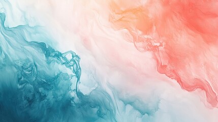 Fototapeta premium Soft pastel abstract watercolor background with gentle gradient and flowing brushstrokes perfect for serene designs