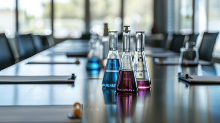 science glass tools in office 