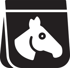 Horse icon symbol vector image Illustration
