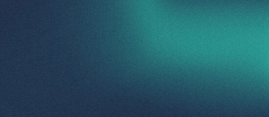 Grainy navy blue teal green gradient background with blazing blue light and noise texture effect banner in the background