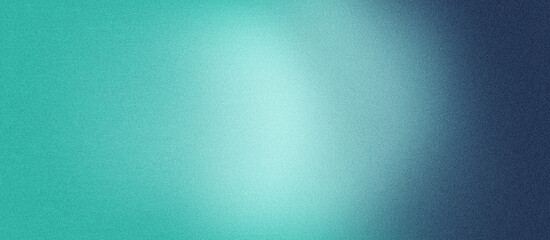 Grainy navy blue teal green gradient background with blazing blue light and noise texture effect banner in the background