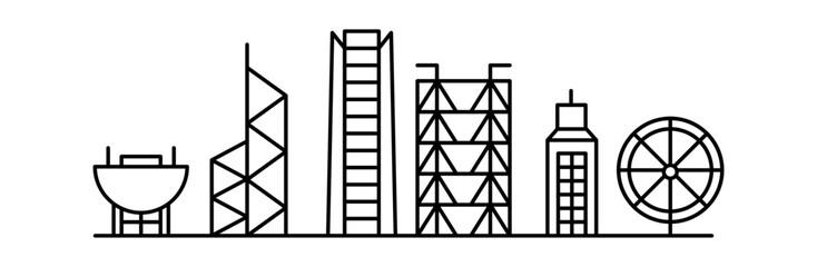 Hong kong graphic background