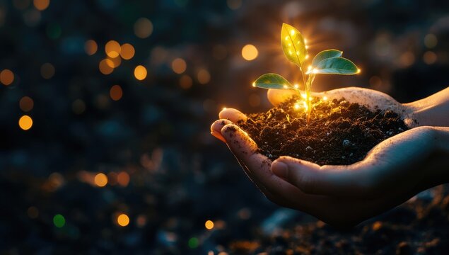 Nurturing the Spark of Life in Nature's Hands