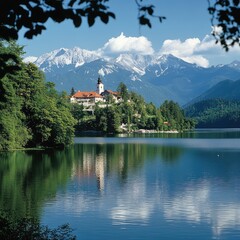 Fototapeta premium Lakes and Mountains Holidays to Bulgaria