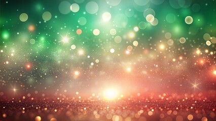 Colorful bokeh lights on a gradient background for festive and joyful atmosphere, copy space