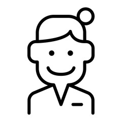 Obraz premium Business woman icon