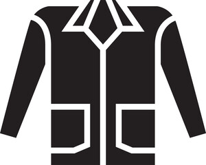 Naklejka premium Shirt Glyph Icon 