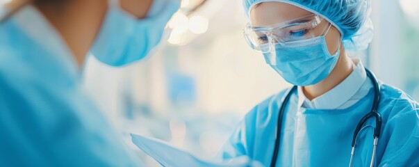 Close-up of a healthcare provider discussing lab results with a patient, focusing on tailored treatment plans