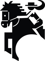 Horse icon symbol vector image Illustration
