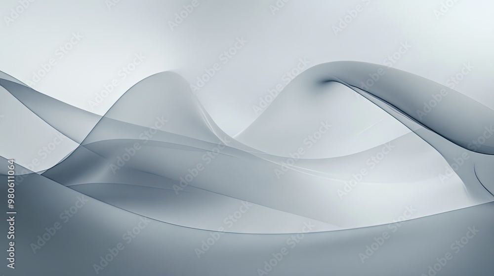 Poster a minimalistic abstract grey background with subtle highlights and gentle gradients, creating a calm
