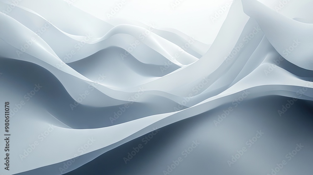 Poster a minimalistic abstract grey background with subtle highlights and gentle gradients, creating a calm