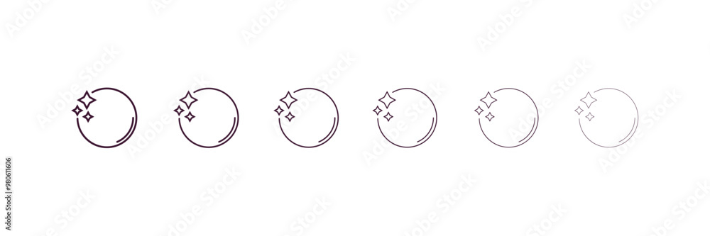 Aufkleber seagull outline icon. linear vector from nautical concept. 6 different line style seagull icon inclu