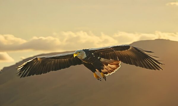 Majestic eagle soaring in the sky, Video