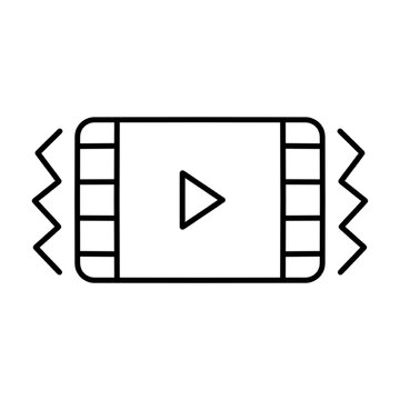 video stabilizer icon, vector illustration