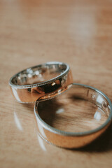 wedding rings in a box