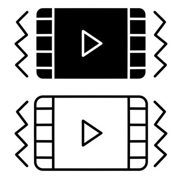 video stabilizer icon, vector illustration