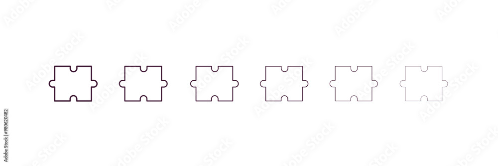 Poster plugin outline icon. linear vector from programming concept. 6 different line style plugin icon incl