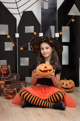 Halloween photo shoot in the studio