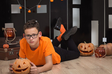 Halloween photo shoot in the studio