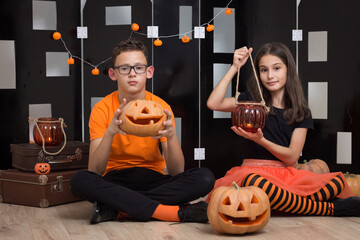 Halloween photo shoot in the studio