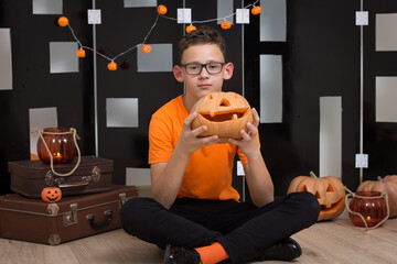 Halloween photo shoot in the studio
