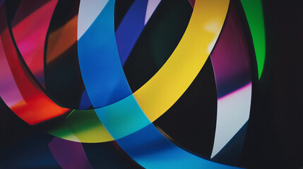 Obraz premium abstract dynamic multicolored background, AI generated