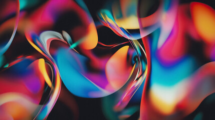 abstract dynamic multicolored background, AI generated