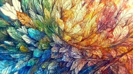 Obraz premium This is a computergenerated image showcasing a vibrant and colorful swirl that captivates the viewers attention with its design