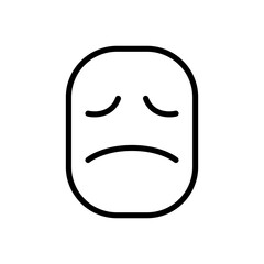 Sad emoji icon