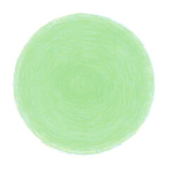 Hand-drawn circle illustration drawn with colored pencils
