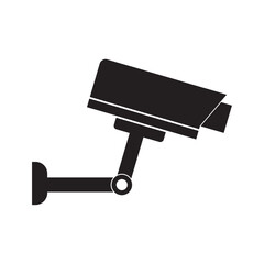 cctv camera flat icon vector