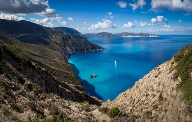 views around Kefalonia a greek island