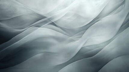Obraz premium Soft Flowing Wave Pattern in Shades of Gray
