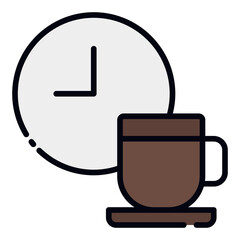 Coffee Break filled line icon