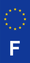 French Euroband on EU License Plate: A Symbol of French Vehicles Registered in the European Union