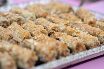 close up of pastries