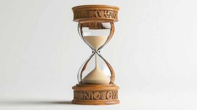 An hourglass filled with sand running out, symbolizing the limited time to combat global warming