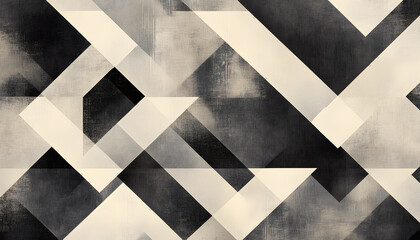 Clean, sharp geometric patterns in neutral tones, giving off a sleek, modern vibe