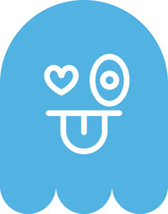 In Love Ghost Emoticon
