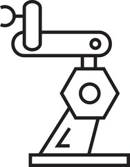 Manufacturing Robot Line Icon