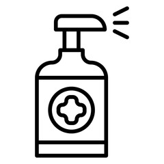 Disinfectant icon style